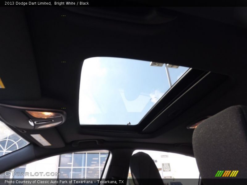 Bright White / Black 2013 Dodge Dart Limited