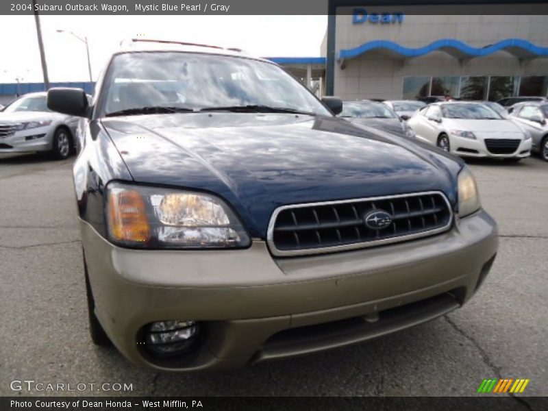 Mystic Blue Pearl / Gray 2004 Subaru Outback Wagon