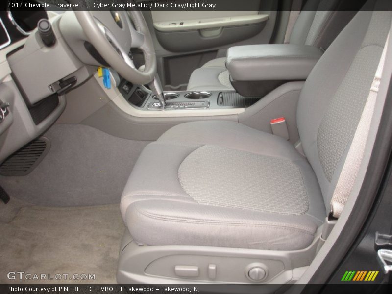Cyber Gray Metallic / Dark Gray/Light Gray 2012 Chevrolet Traverse LT