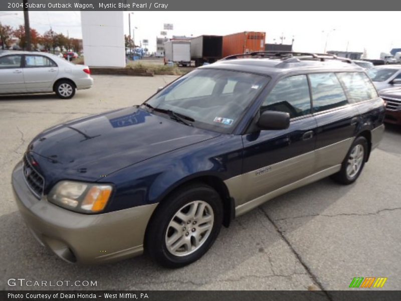 Mystic Blue Pearl / Gray 2004 Subaru Outback Wagon