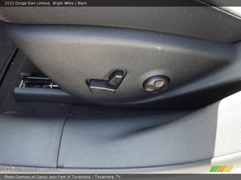 Bright White / Black 2013 Dodge Dart Limited