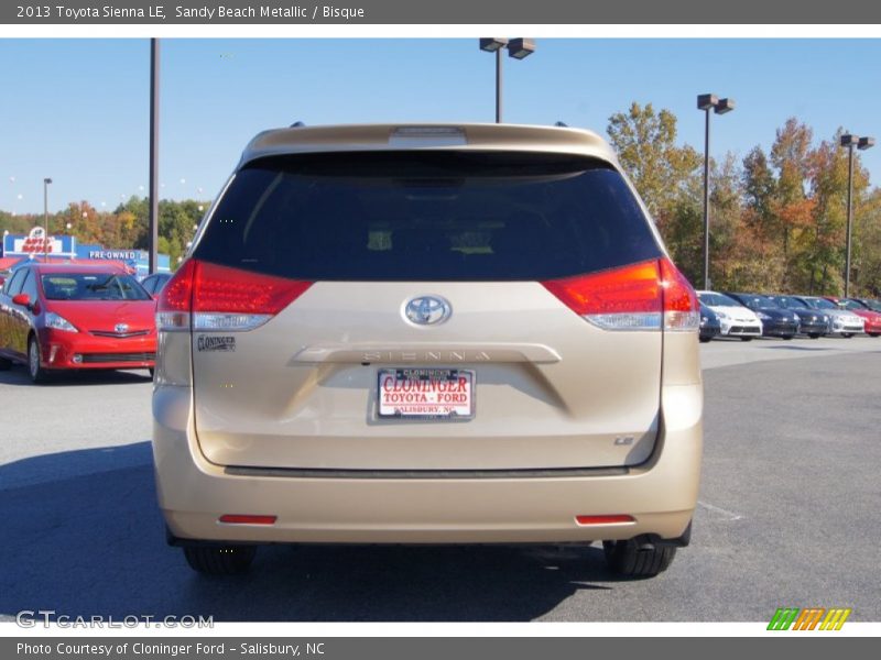 Sandy Beach Metallic / Bisque 2013 Toyota Sienna LE