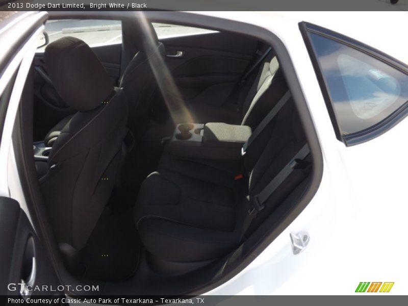 Bright White / Black 2013 Dodge Dart Limited
