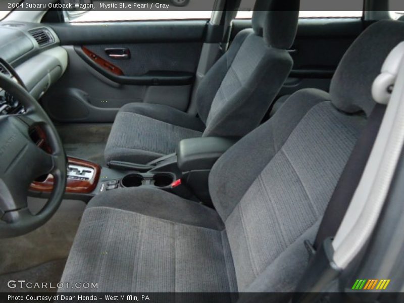 Mystic Blue Pearl / Gray 2004 Subaru Outback Wagon