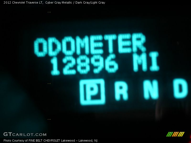 Cyber Gray Metallic / Dark Gray/Light Gray 2012 Chevrolet Traverse LT