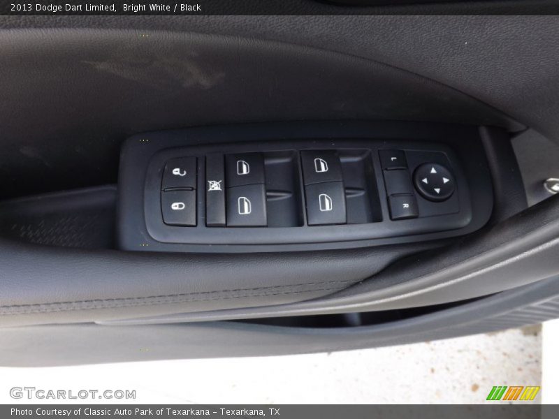 Bright White / Black 2013 Dodge Dart Limited