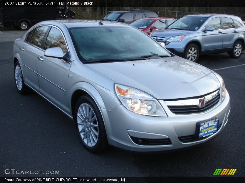 Silver Pearl Metallic / Black 2007 Saturn Aura XR