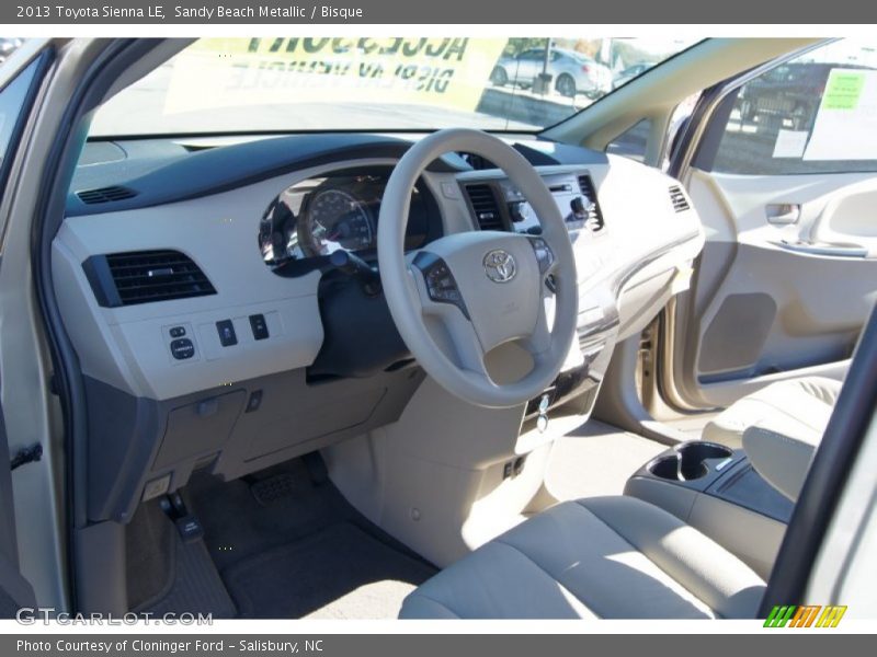 Sandy Beach Metallic / Bisque 2013 Toyota Sienna LE