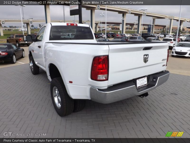Bright White / Dark Slate/Medium Graystone 2012 Dodge Ram 3500 HD ST Regular Cab 4x4 Dually