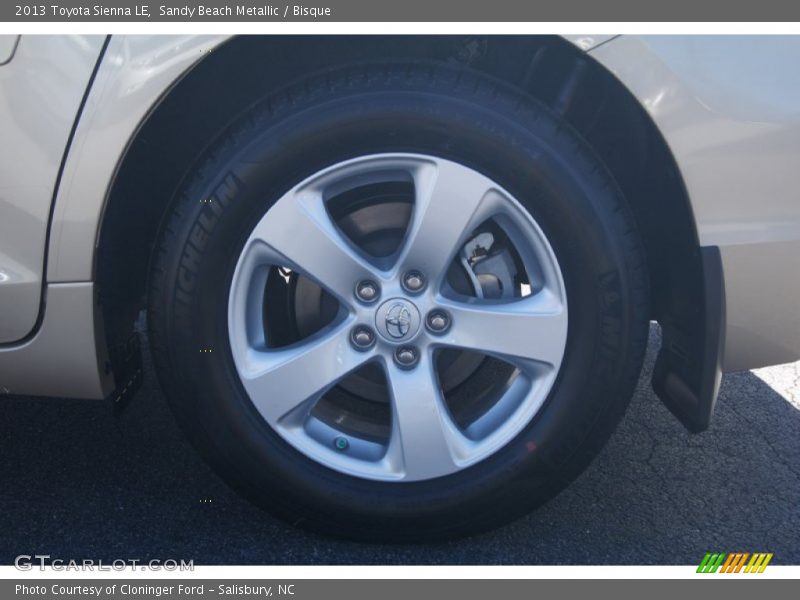 Sandy Beach Metallic / Bisque 2013 Toyota Sienna LE