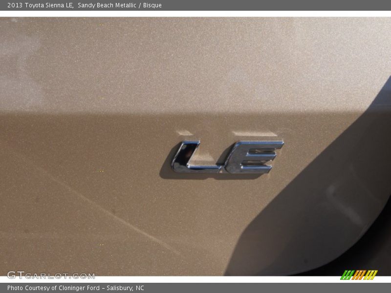 Sandy Beach Metallic / Bisque 2013 Toyota Sienna LE