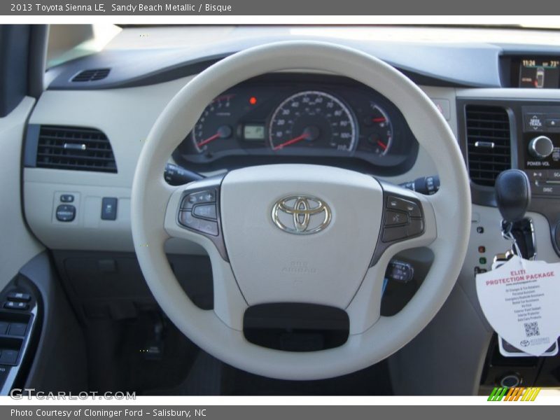 Sandy Beach Metallic / Bisque 2013 Toyota Sienna LE