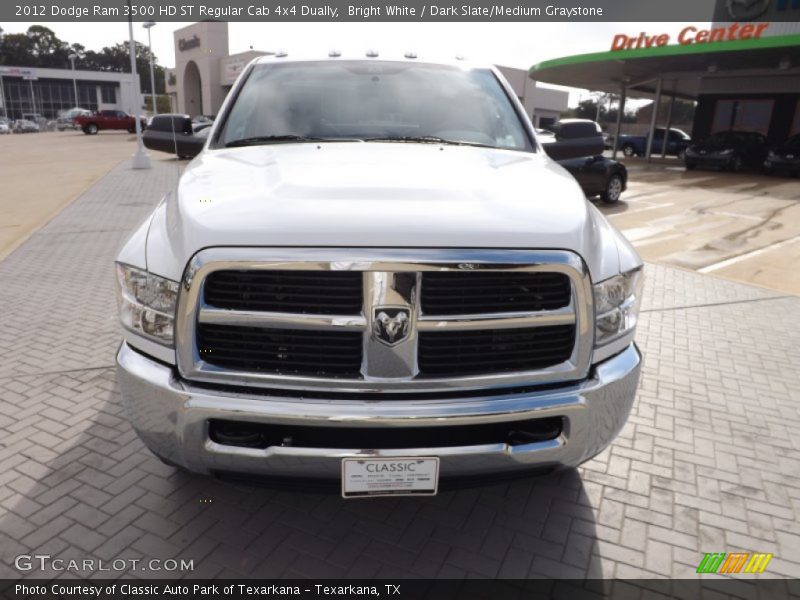 Bright White / Dark Slate/Medium Graystone 2012 Dodge Ram 3500 HD ST Regular Cab 4x4 Dually
