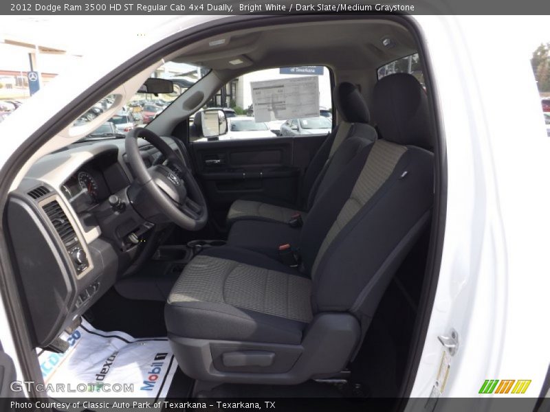 Bright White / Dark Slate/Medium Graystone 2012 Dodge Ram 3500 HD ST Regular Cab 4x4 Dually