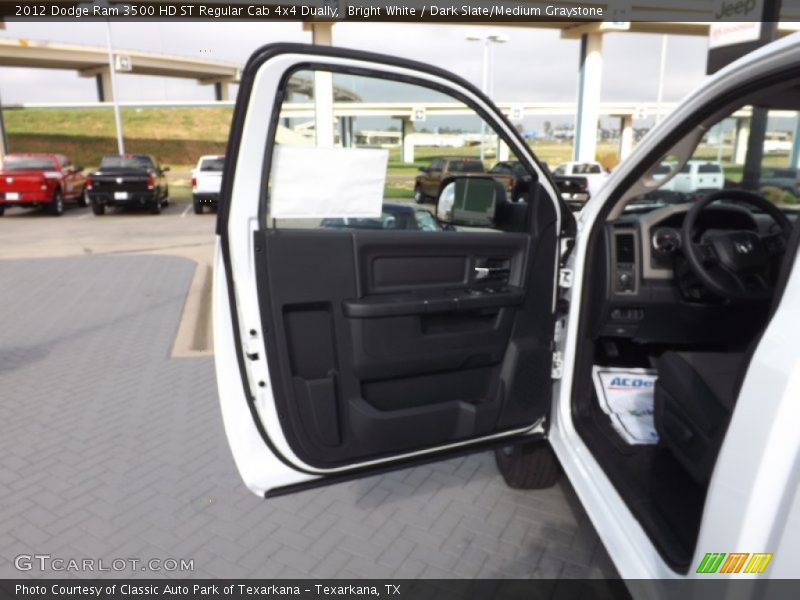 Bright White / Dark Slate/Medium Graystone 2012 Dodge Ram 3500 HD ST Regular Cab 4x4 Dually