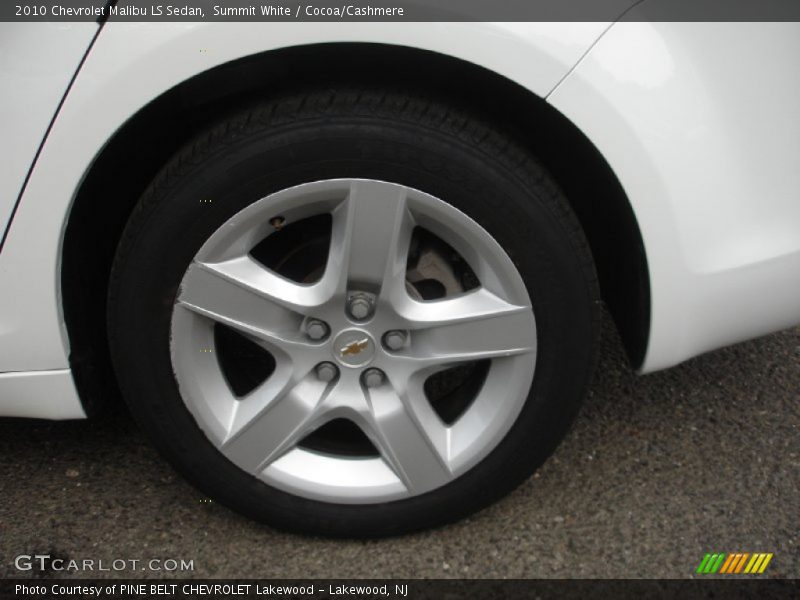 Summit White / Cocoa/Cashmere 2010 Chevrolet Malibu LS Sedan