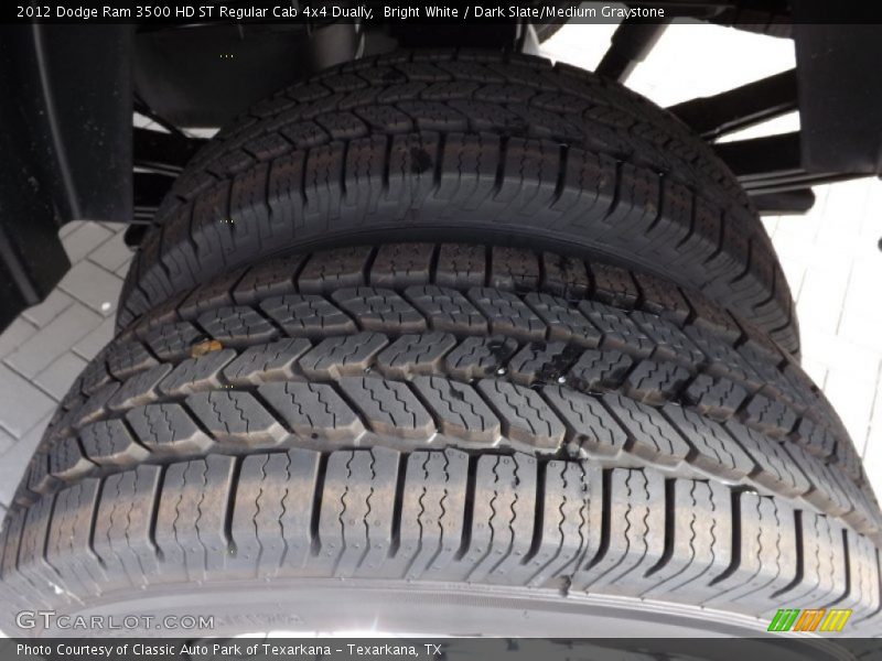 Bright White / Dark Slate/Medium Graystone 2012 Dodge Ram 3500 HD ST Regular Cab 4x4 Dually