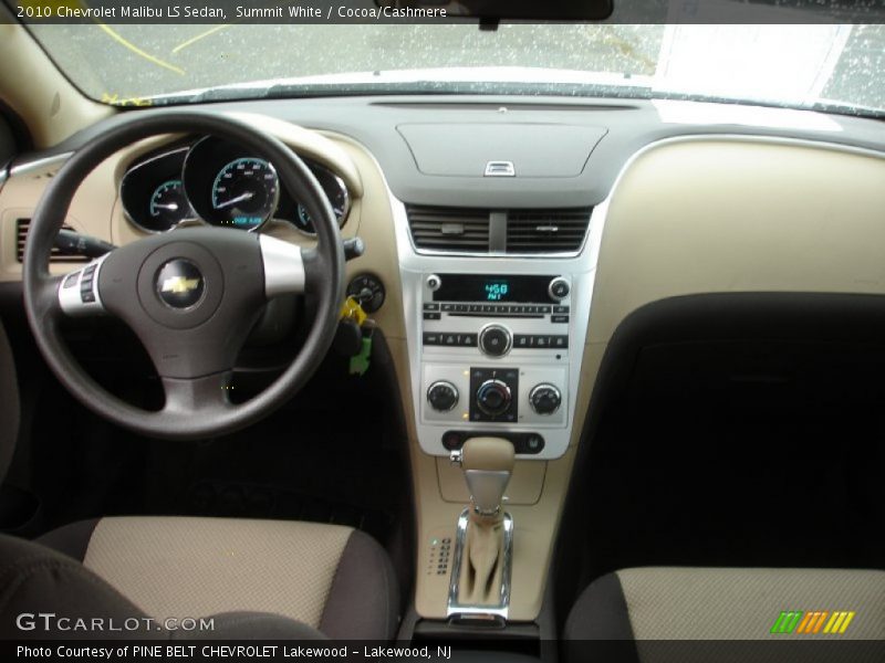 Summit White / Cocoa/Cashmere 2010 Chevrolet Malibu LS Sedan