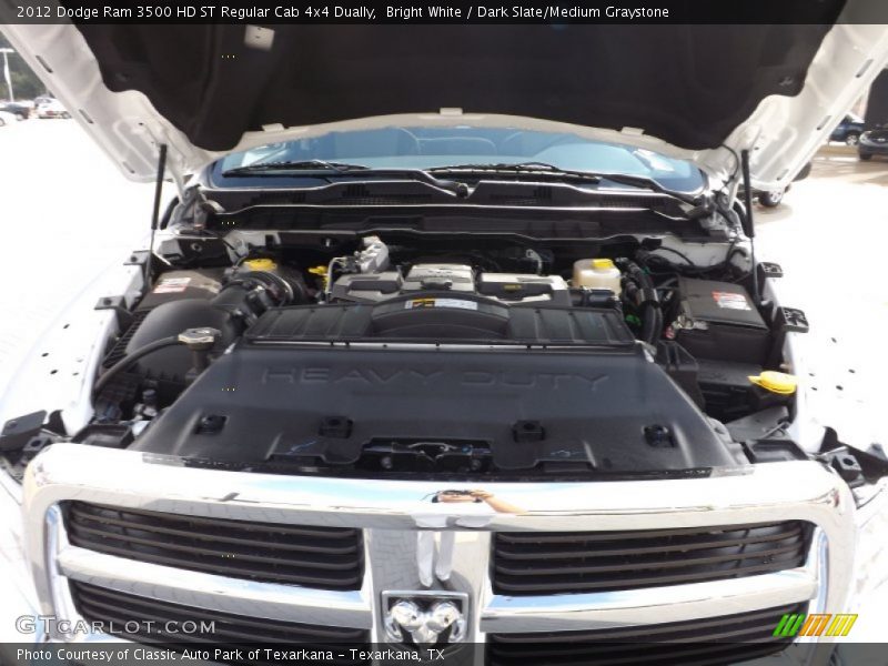  2012 Ram 3500 HD ST Regular Cab 4x4 Dually Engine - 6.7 Liter OHV 24-Valve Cummins VGT Turbo-Diesel Inline 6 Cylinder