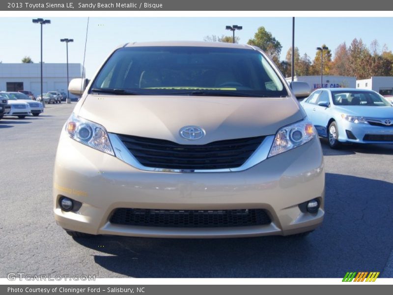Sandy Beach Metallic / Bisque 2013 Toyota Sienna LE