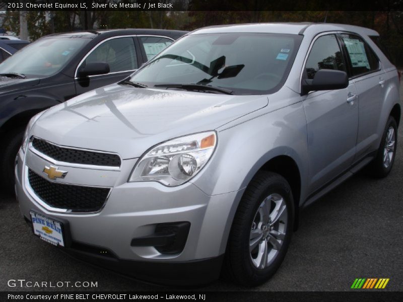 Silver Ice Metallic / Jet Black 2013 Chevrolet Equinox LS