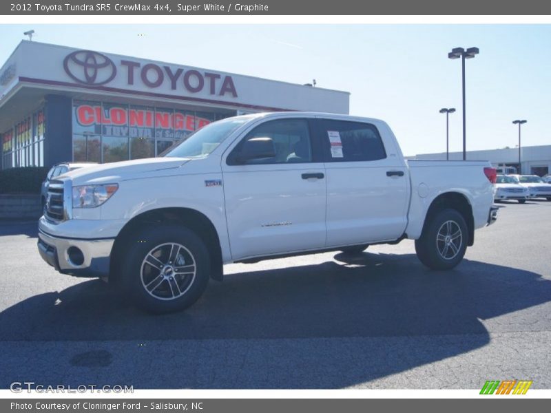 Super White / Graphite 2012 Toyota Tundra SR5 CrewMax 4x4