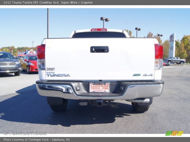Super White / Graphite 2012 Toyota Tundra SR5 CrewMax 4x4