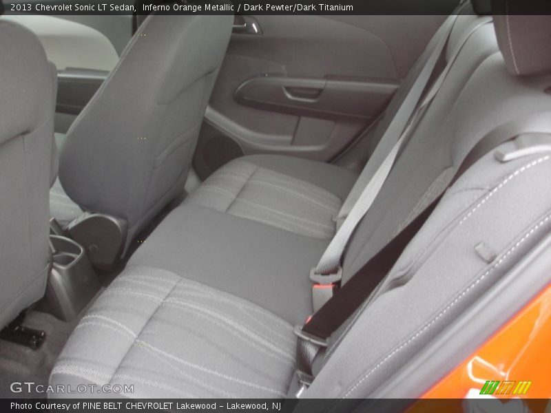 Inferno Orange Metallic / Dark Pewter/Dark Titanium 2013 Chevrolet Sonic LT Sedan