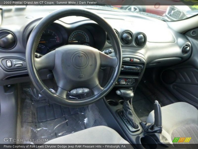 Summit White / Dark Pewter 2003 Pontiac Grand Am GT Coupe