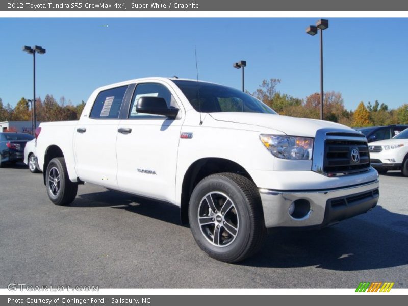 Super White / Graphite 2012 Toyota Tundra SR5 CrewMax 4x4