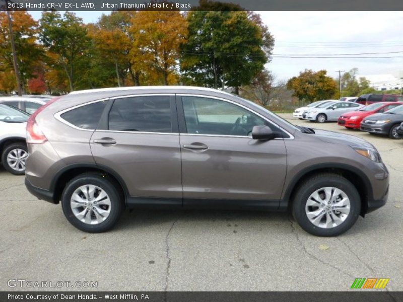 Urban Titanium Metallic / Black 2013 Honda CR-V EX-L AWD