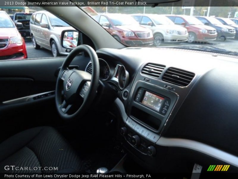 Brilliant Red Tri-Coat Pearl / Black 2013 Dodge Journey American Value Package