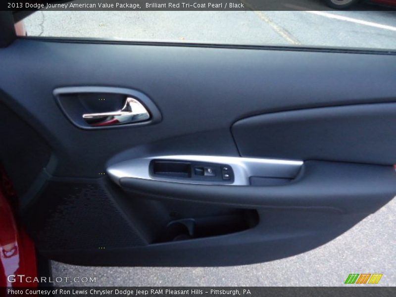 Brilliant Red Tri-Coat Pearl / Black 2013 Dodge Journey American Value Package