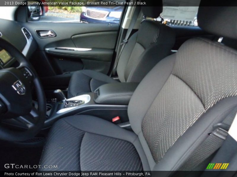 Front Seat of 2013 Journey American Value Package