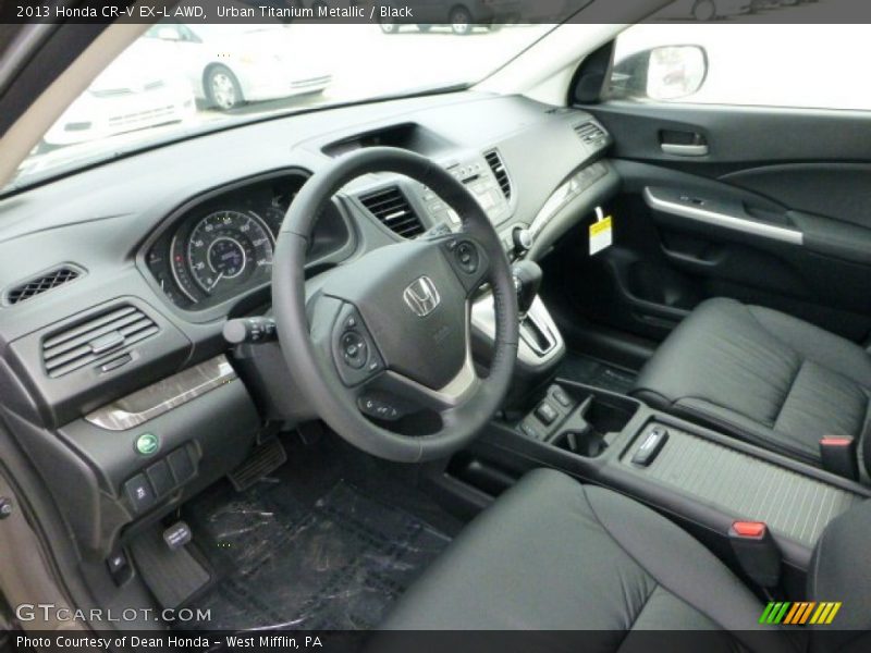Urban Titanium Metallic / Black 2013 Honda CR-V EX-L AWD