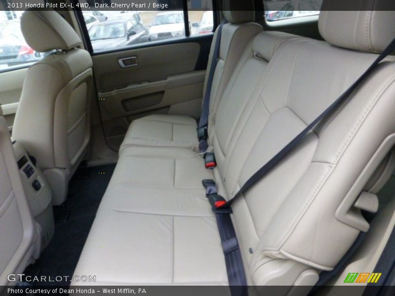 Rear Seat of 2013 Pilot EX-L 4WD
