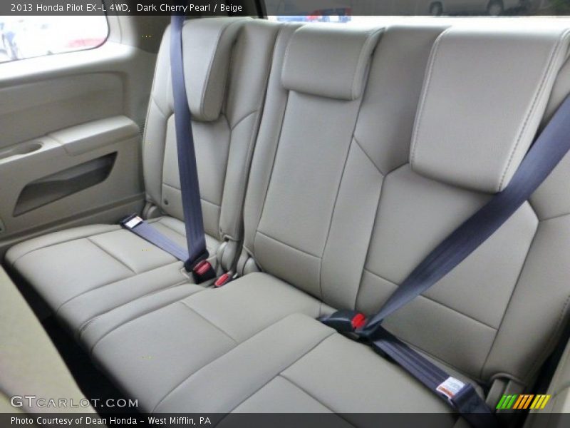 Rear Seat of 2013 Pilot EX-L 4WD