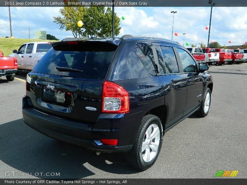 Brilliant Black Crystal Pearl / Dark Slate Gray 2011 Jeep Compass 2.0 Latitude