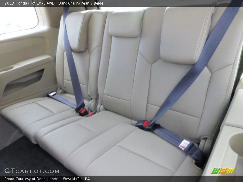 Rear Seat of 2013 Pilot EX-L 4WD