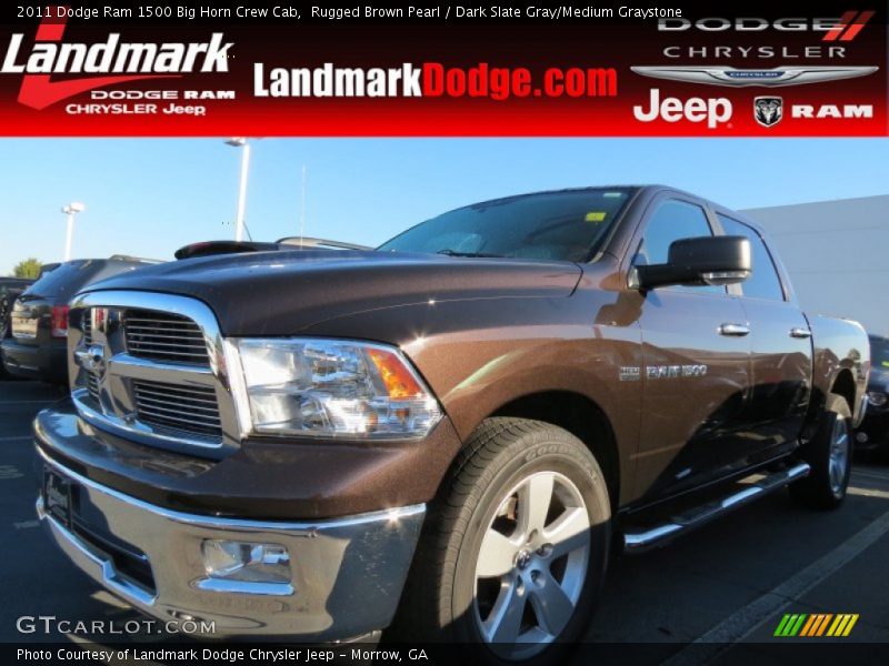 Rugged Brown Pearl / Dark Slate Gray/Medium Graystone 2011 Dodge Ram 1500 Big Horn Crew Cab