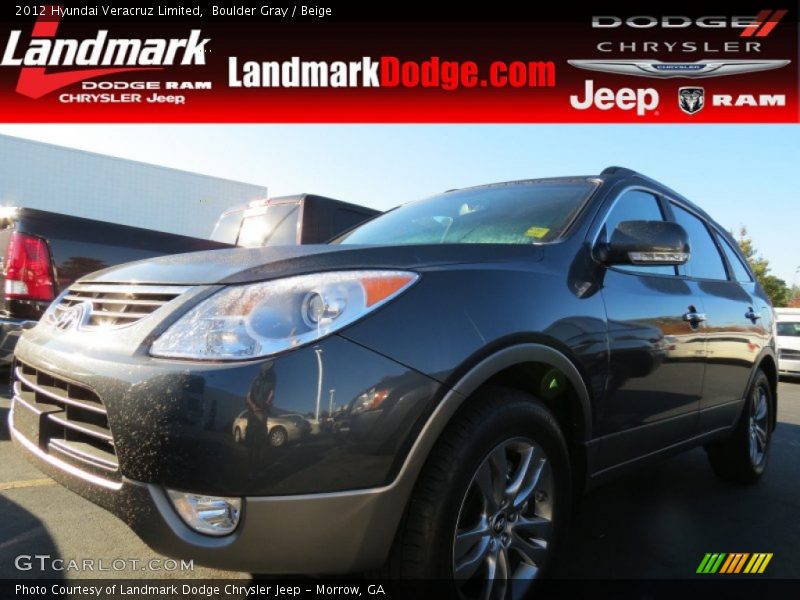 Boulder Gray / Beige 2012 Hyundai Veracruz Limited