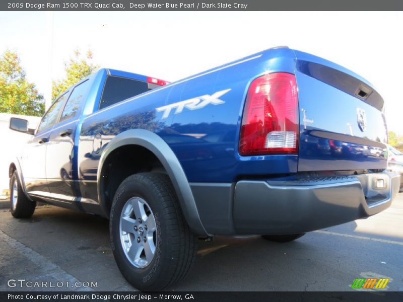 Deep Water Blue Pearl / Dark Slate Gray 2009 Dodge Ram 1500 TRX Quad Cab