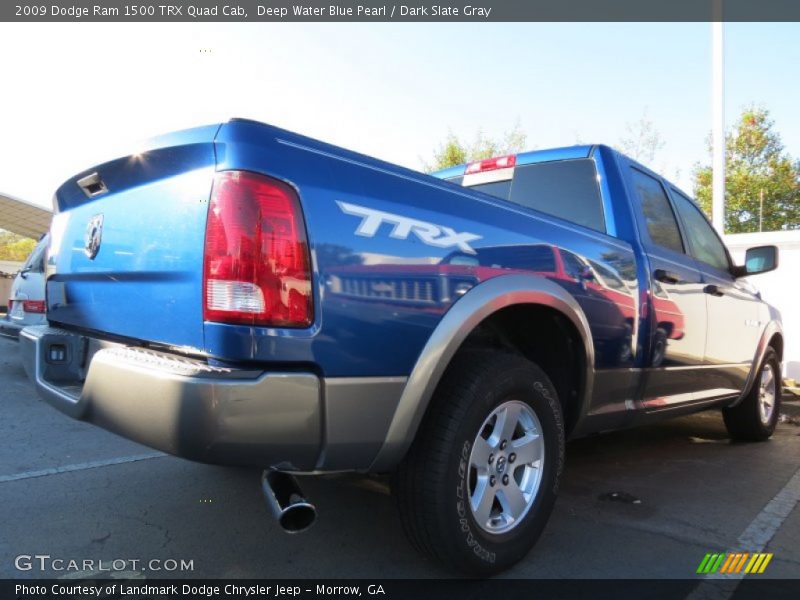 Deep Water Blue Pearl / Dark Slate Gray 2009 Dodge Ram 1500 TRX Quad Cab