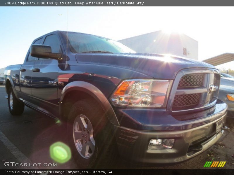 Deep Water Blue Pearl / Dark Slate Gray 2009 Dodge Ram 1500 TRX Quad Cab