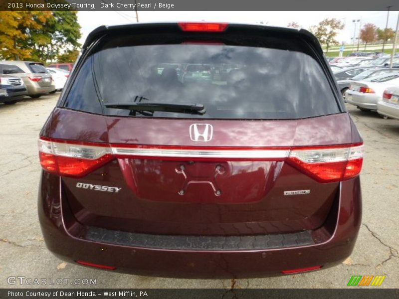 Dark Cherry Pearl / Beige 2013 Honda Odyssey Touring