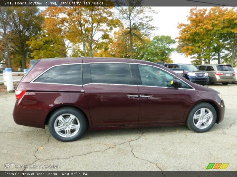 Dark Cherry Pearl / Beige 2013 Honda Odyssey Touring