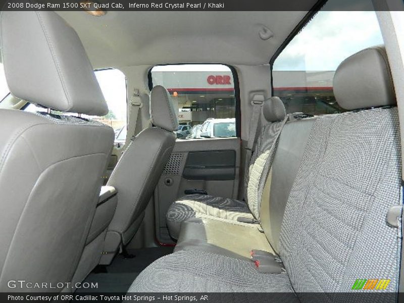 Inferno Red Crystal Pearl / Khaki 2008 Dodge Ram 1500 SXT Quad Cab
