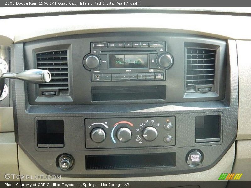 Inferno Red Crystal Pearl / Khaki 2008 Dodge Ram 1500 SXT Quad Cab