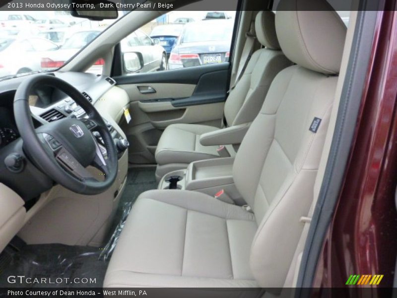 Front Seat of 2013 Odyssey Touring