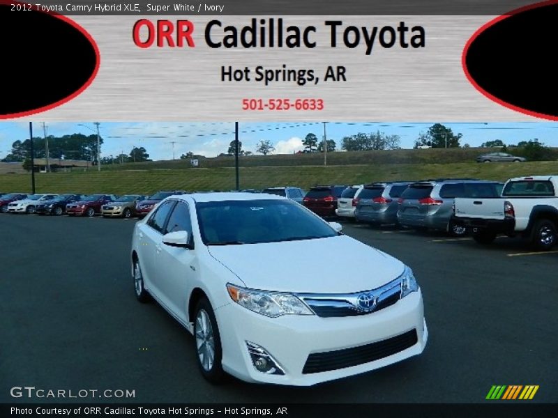 Super White / Ivory 2012 Toyota Camry Hybrid XLE